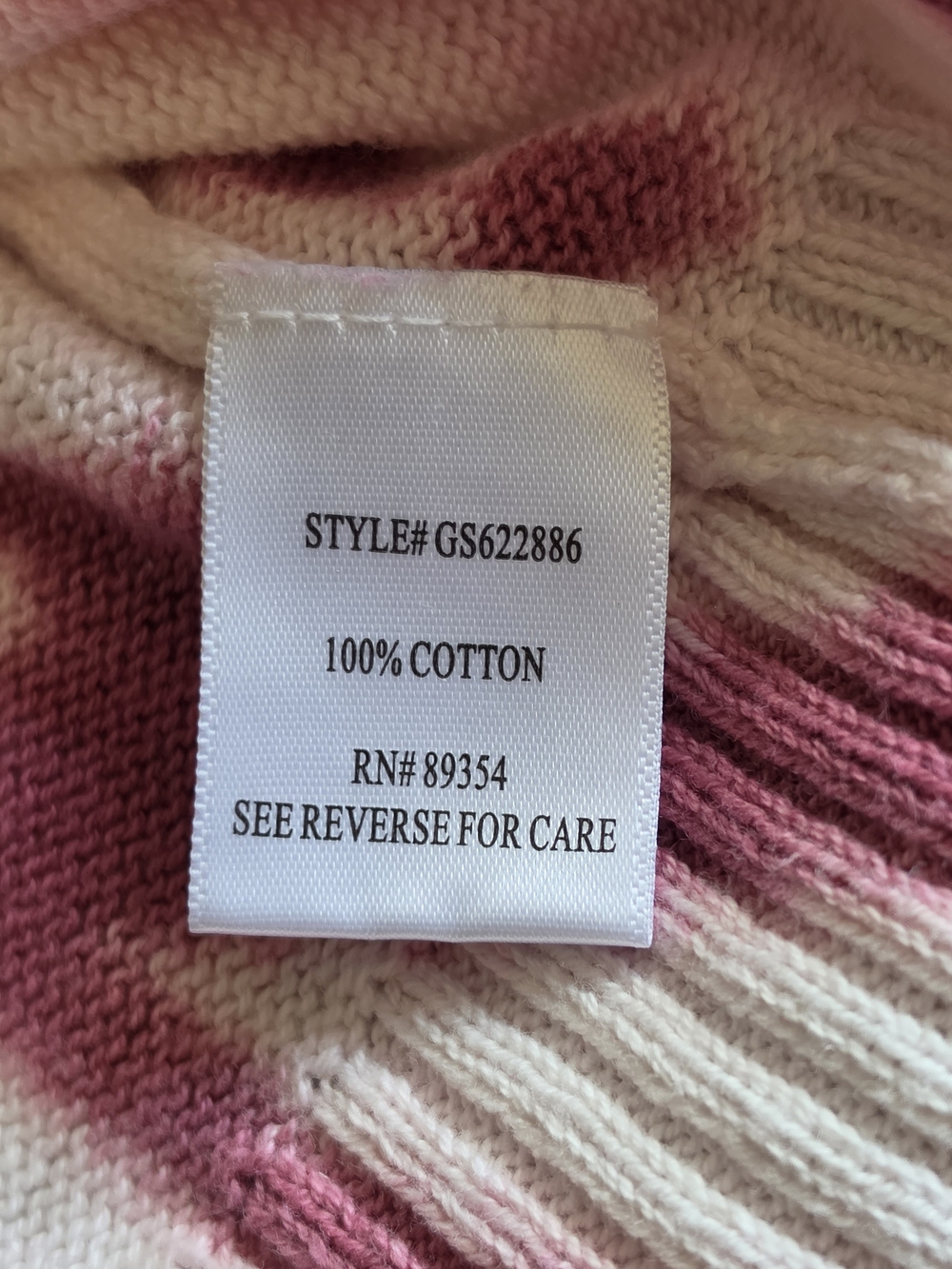 Alison Andrews Pink Tie-Dye V-Neck Sweater Y2K Vibe Size:M - Picture 6 of 7